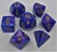 Lustrous Purple / Gold 7 Dice Set - CHX27497